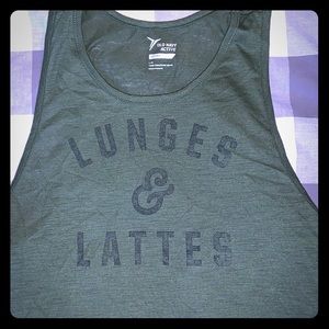 NWOT old navy active - lunges and lattes tank